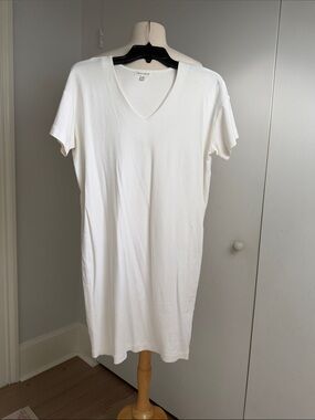 Prologue White V-Neck Mini Dress